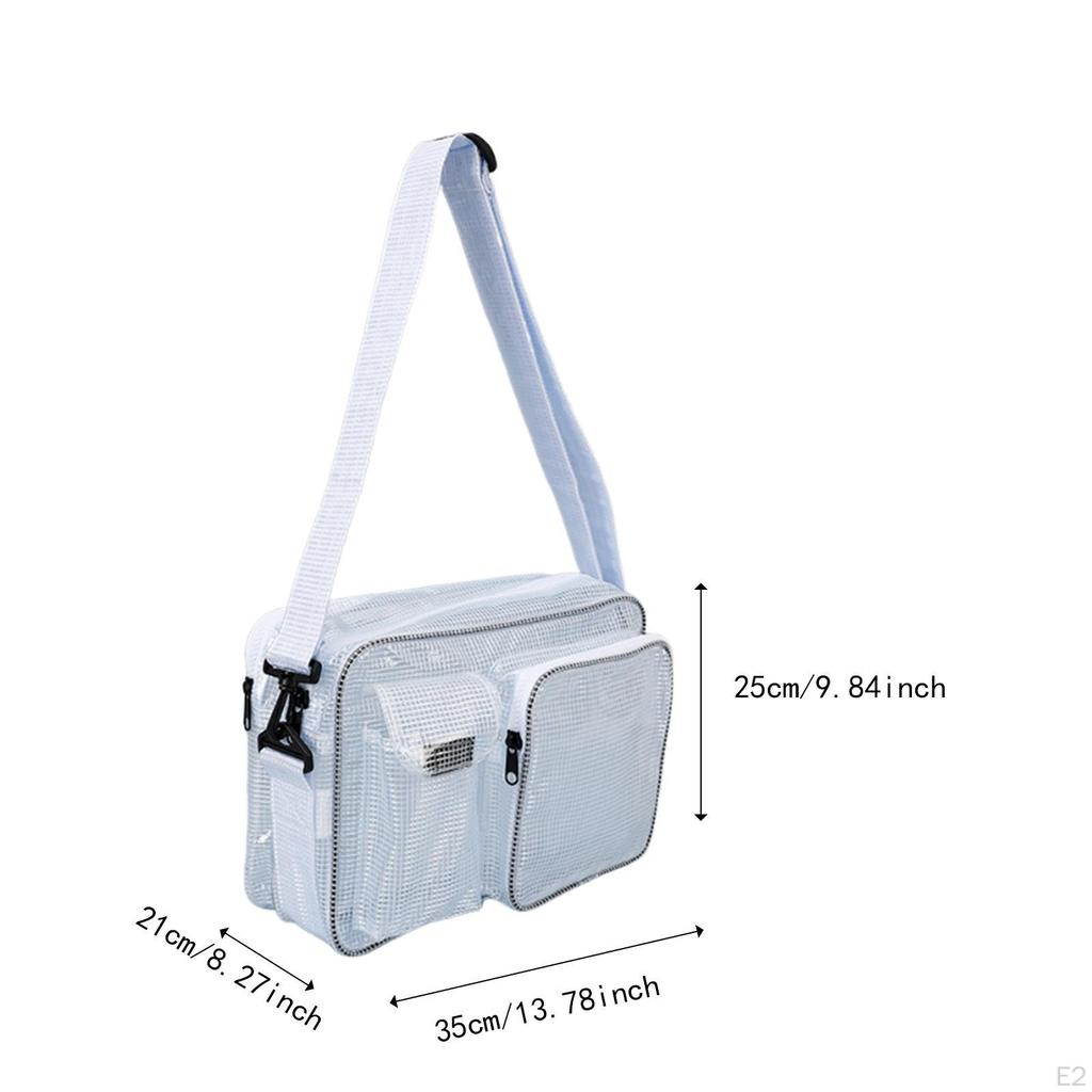 Cleanroom Tool Bag Computer Working Purse Versatile Organizer Transparent Shoulder for