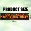 Nuxovilar Happy Birthday Yard Banner - 78.7x17.7 Inch Brick Wall with Colorful String Lights,Happy Birthday Yard Design, Outdoor/Indoor Giant