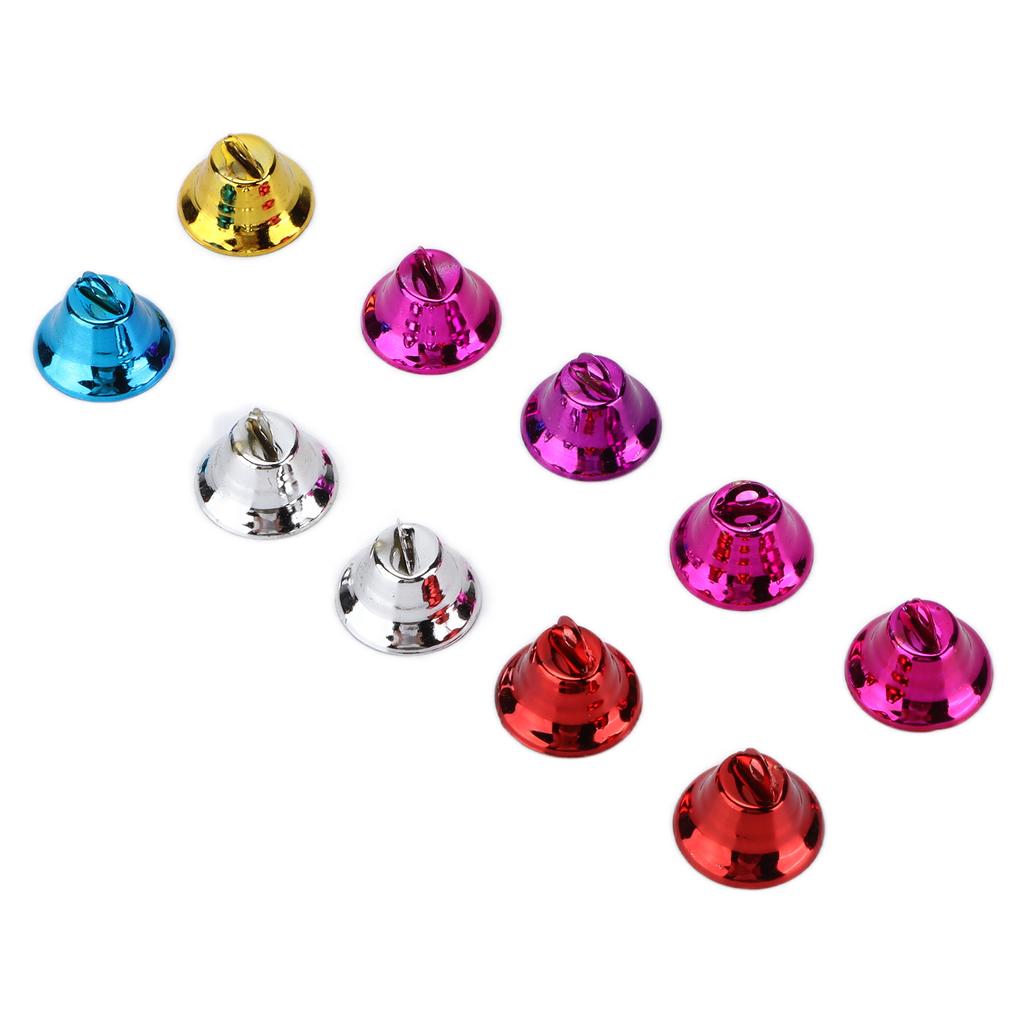 10ks Barevné zvonky Pták DIY Příslušenství Barevné Železné Interaktivní Zvonkové Hračky pro Papoušky2.1CM