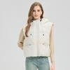New Winter Hooded Vest Versatile Fashion Foreign Skinny Cotton Loose Ladies Cotton Vest