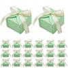 European Candy Box, Five-Color Bow Square Wavy Candy Box, Wedding Gift Packaging Box.