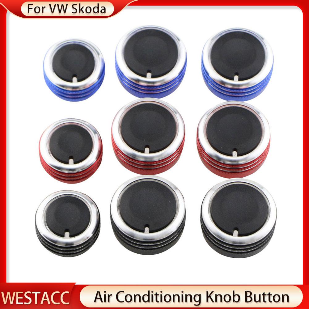 Car Air Condition Knob AC Button for Volkswagen VW Golf 5 MK5 Jetta Tiguan Touran Passta B6 B7 3C for Skoda Octavia