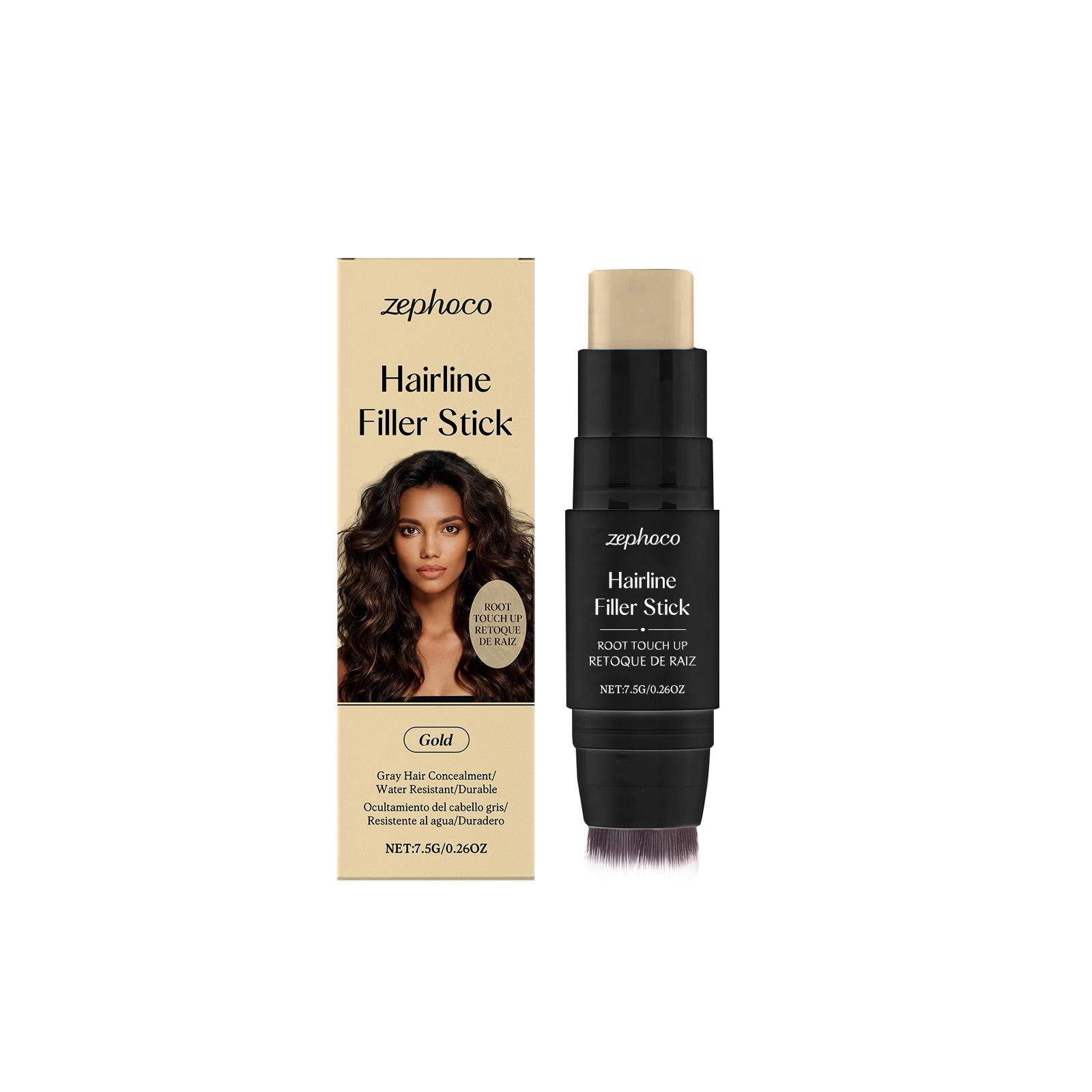 zephoco Golden Hairline Filler Stick - Natural Coverage for Hairline Edges, Long-lasting Makeup, Contouring Stick