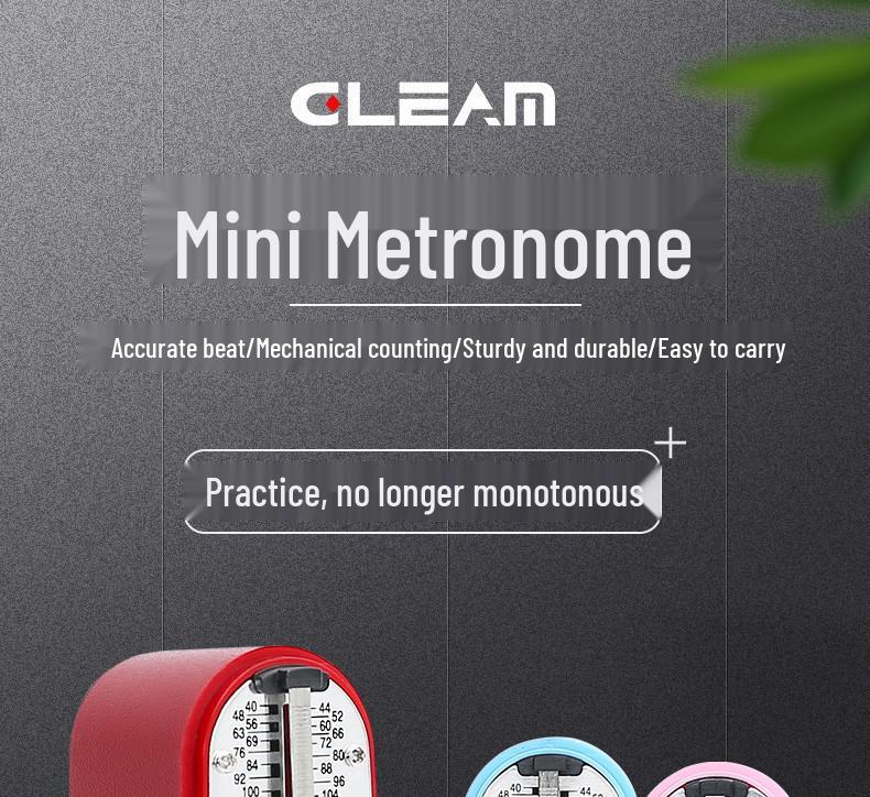 Presis mekanisk metronom for piano, gitar, fiolin, guzheng - Mini rytmeholder