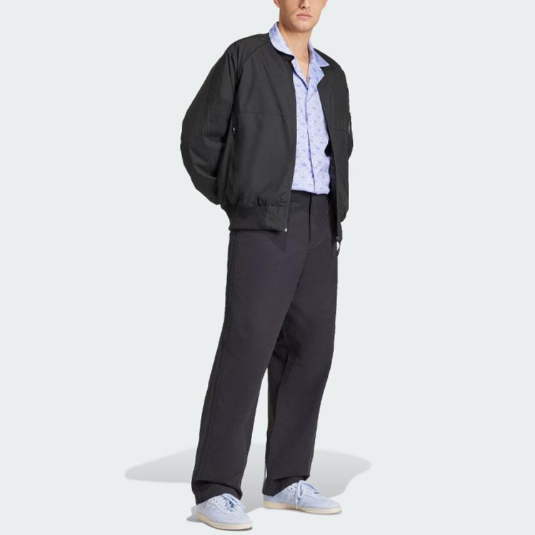 Adidas Originals SST Bomber Jacket Solid Logo Sports Long Sleeve Jacket Men Jacket Black IS5385