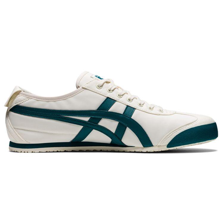 ONITSUKA TIGER Mexico 66 Textil Syntetická kůže Sportovní Pohodlné Protiskluzové Nízké Lifestylové Neformální Boty Unisex tenisky Bílá Zelená 1183B497-103