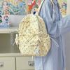 Schoolbag Korean version ins cute bow polka dot backpack bag female niche design fashionable versatile lightweight student schoolbag