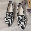 Fashion Women's Shoes Leopard Print Flats Pointed Toe Flat Casual Loafers Retro Slip On Women Shoe Walking Sport Shoes Zapatillas Mujer