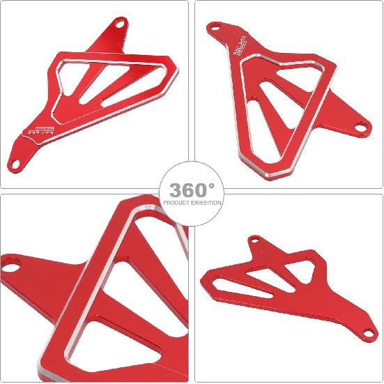JFG RACING CRF230F Sprocket Guard CNC Aluminum Front Sprocket Protector for CRF230F 2003-2019 Dirt Bike, Red