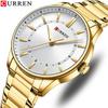CURREN 8430 Men's Waterproof Quartz Watch with Steel Band, Business Casual Large Dial