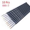 9/10 Pcs Miniature Paint Brush Set Professional Nylon Brush Acrylic Painting Thin Hook Line Pen Art Supplies Hand Painted