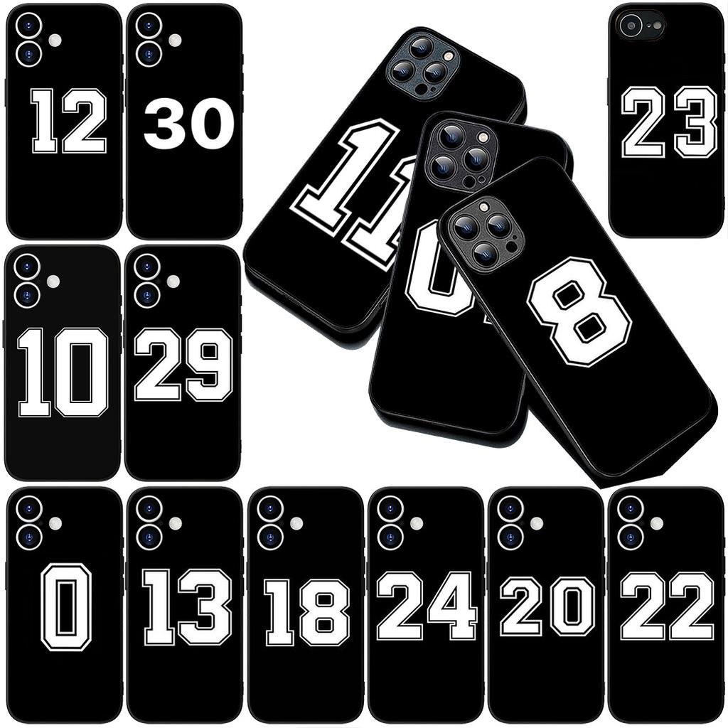 Number Football Basketball Sport No 24 5 10 23 Phone Case for Apple iPhone 12 13 Pro Max Mini ProMax X XR Air XS 12Pro 13Pro