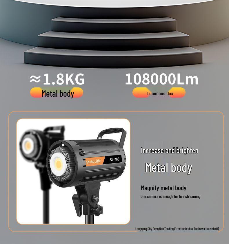 500W Super Bright Professional Live Streaming & Photography Fill Light