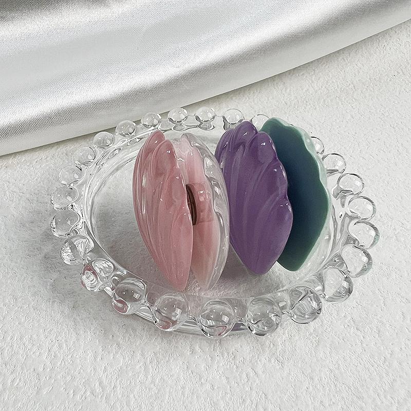 5 pièces Aimant de réfrigérateur coquillage brillant Matériau résine Coquillage 3D décoration autocollant réfrigérateur créatif Notes adhésives