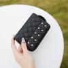 New Fashionable Women's Wallet Clutch Bag, Short Change Bag, Diamond Hairball Decorative Card Bag, One Piece.