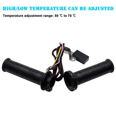Paire de Poignées Chauffantes Électriques Réglables pour Moto 12V 12W-24W 22MM