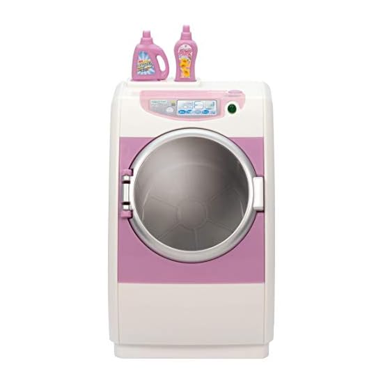 TAKARA TOMY "Licca-chan LF-02 Spinning Washing Machine" Dress-up Doll Pretend Play Toy, Ages 3 and u
