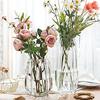Set of 2 30cm Clear Glass Vases, Flower Bases, Glass Bottles, Perfect for Arranging Flowers, Hydroponics, Ikebana, and Artificial Flowers, Stylish and