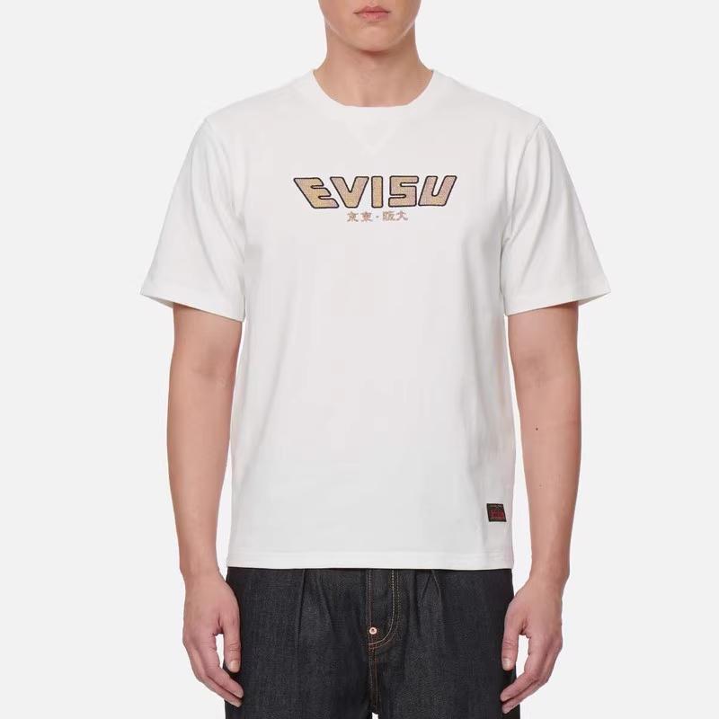 EVISU T-Shirts Men's Crew Neck Moderate Straight Fit 2ESHTM2TS507XXCT