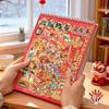 Trendy New Year Theme 3D Miniature Stickers Die Cut PET Cabin Scene Sticker 8 Scene 20 Sheets Landscape Stickers Holiday Gift