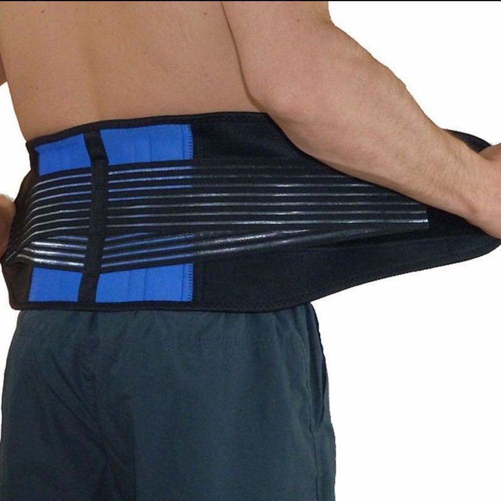 

1/2Xl 3Xl 5Xl 6Xl Double Pull Breathable Waist Support Brace Magnetic Lumbar Corset Lower Back Belt L синий