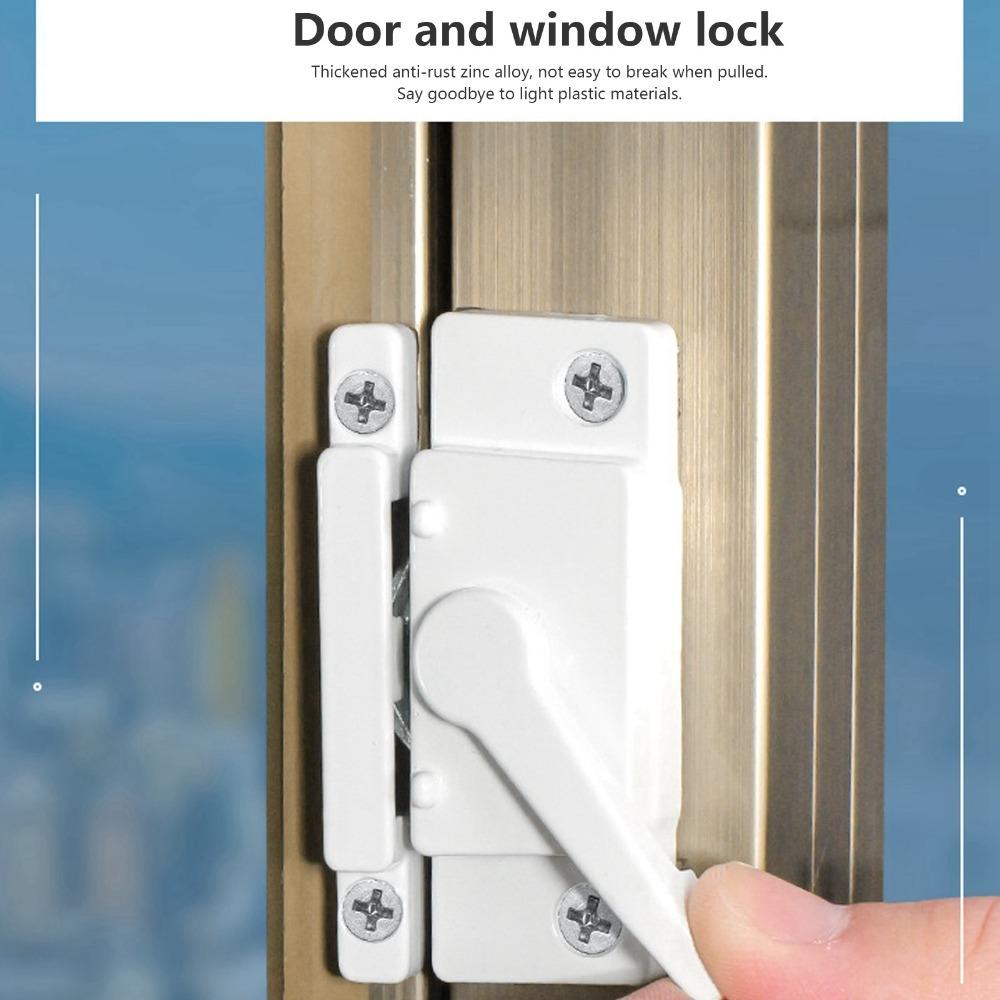 

White Sash Lock Aluminum alloy Window Sash Lock Accessories Window Lock Office