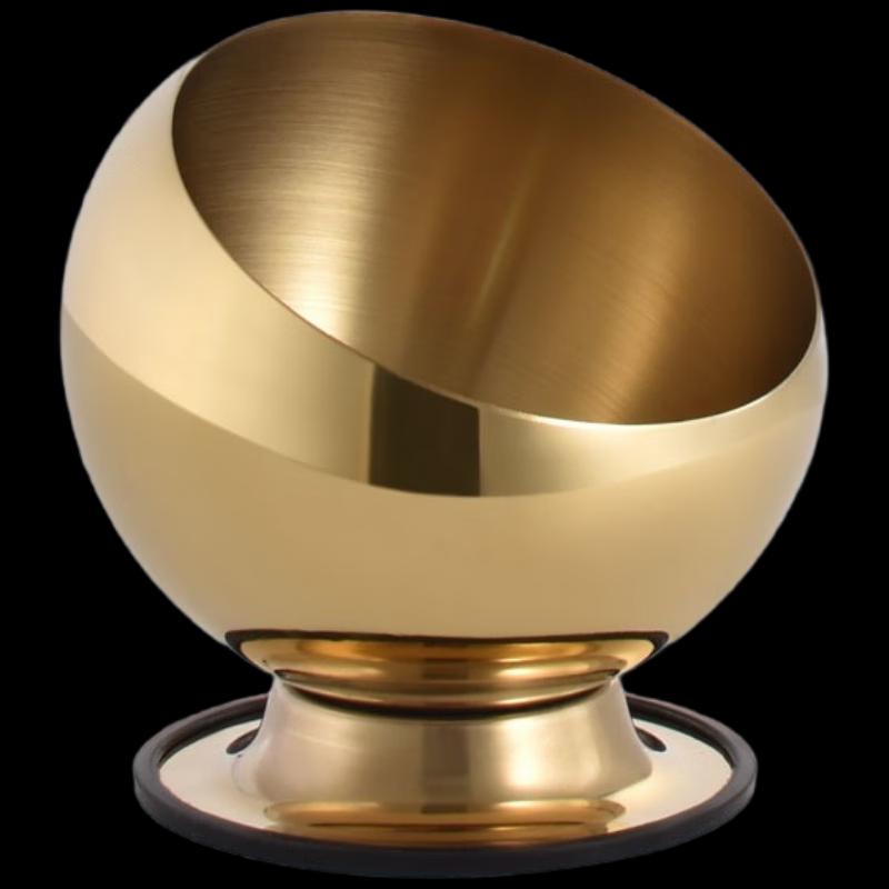 22cm Gold Plated Stainless Steel Buffet Serving Bowl