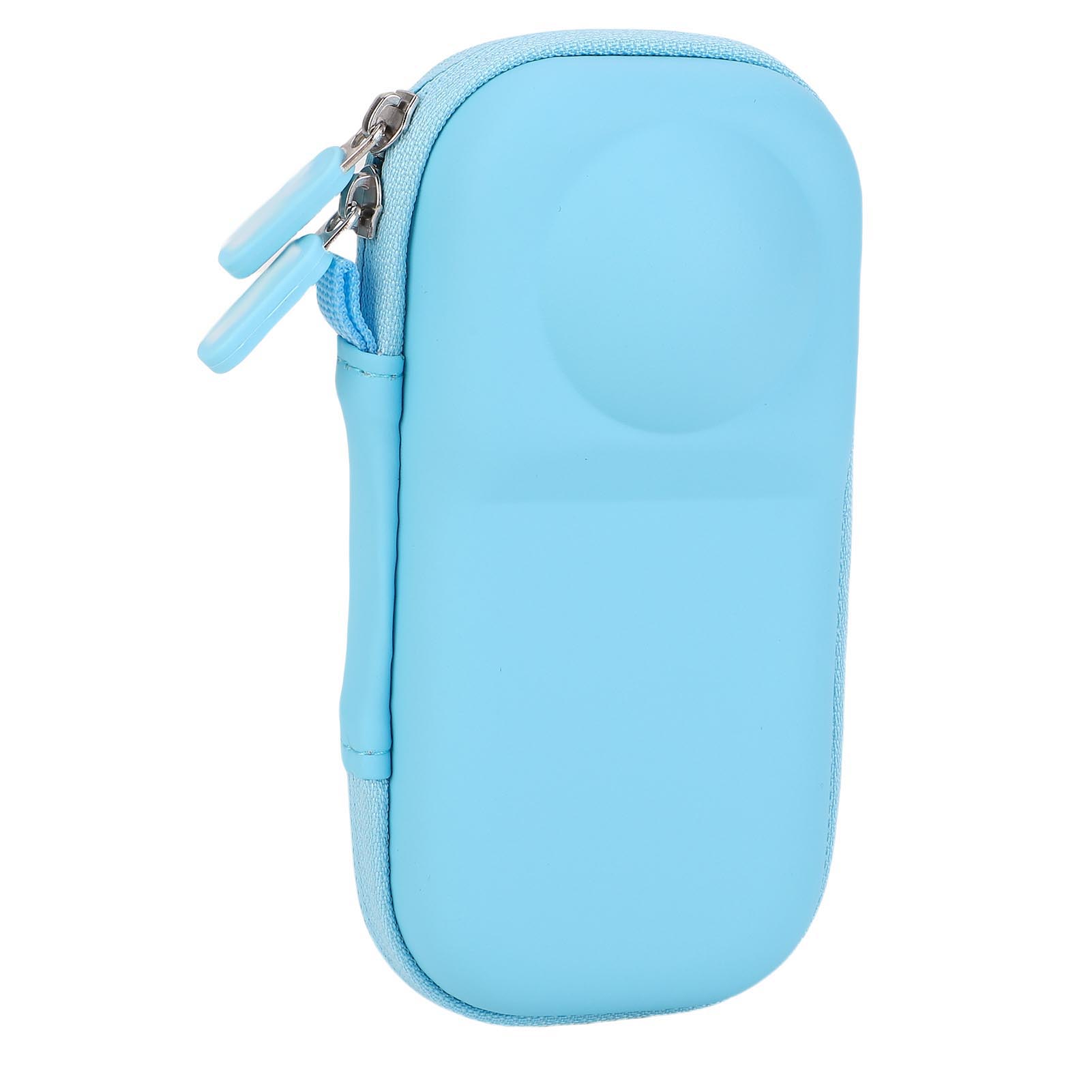 

Hard Shell Storage Bag Fit for Insta360 X5 Camera Water Proof PU Carrying Case Protective Cover Black Blue синий