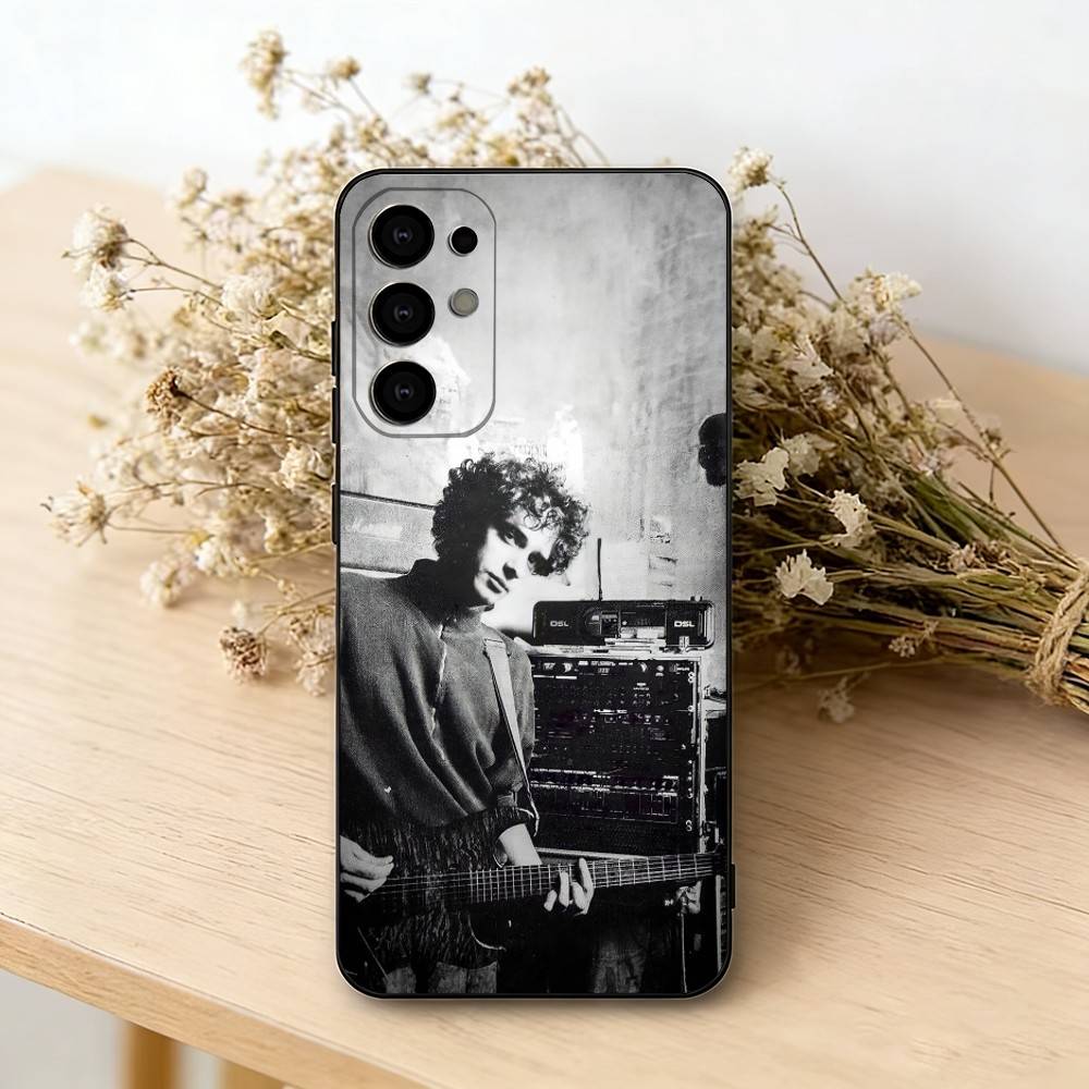 Soda Stereo Gustavo Cerati Handyhülle Für Samsung S25,S24,S21,S22,S23,S30,Ultra,S20,Plus,Fe,Lite,Note,10,Schwarze Hülle