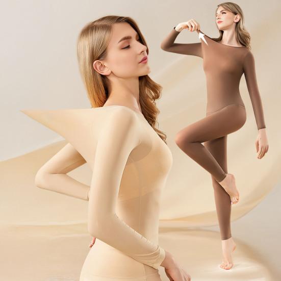 Thermal Underwear Set for Women Long Johns Winter Warm Base Layer Set Cold Weather Top And Bottom Set
