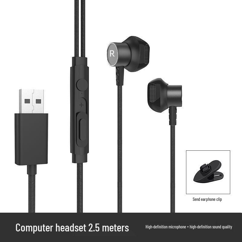 Wired In-Ear Headphones with Microphone, 3m Cable, Great for Live Broadcasts and Monitoring