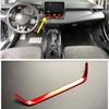 For Toyota Corolla - Car Dashboard Center Air Vent Trim Bright Red