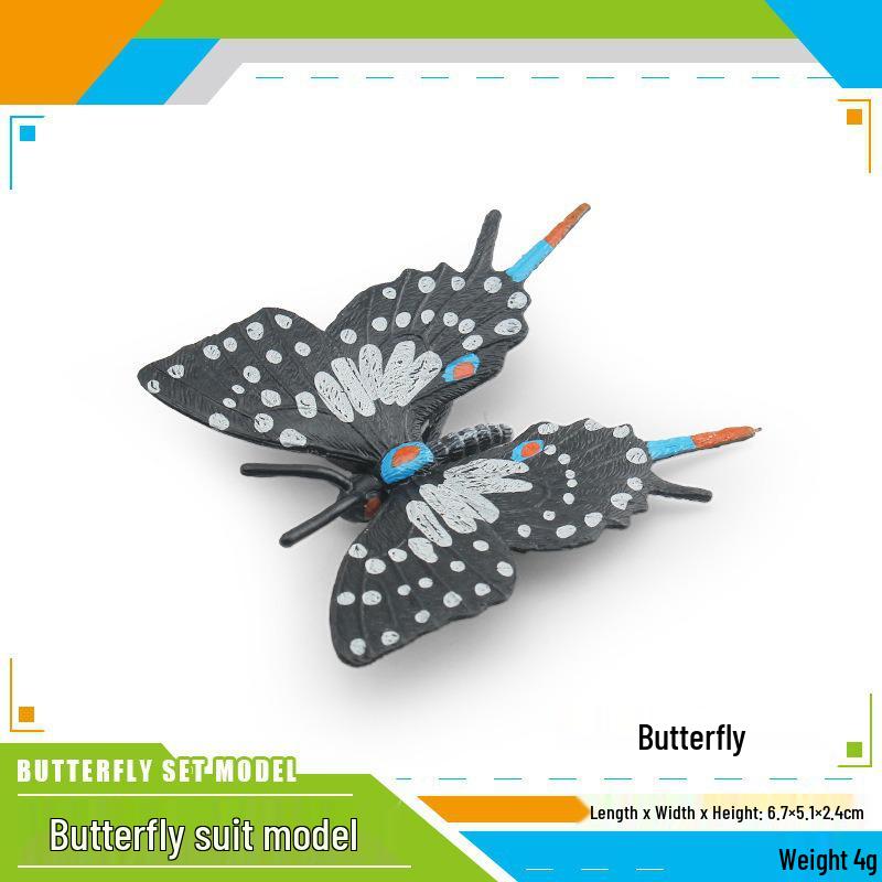 Colorful Swallowtail Butterfly Model for Children's Cognitive and Scene Decoration