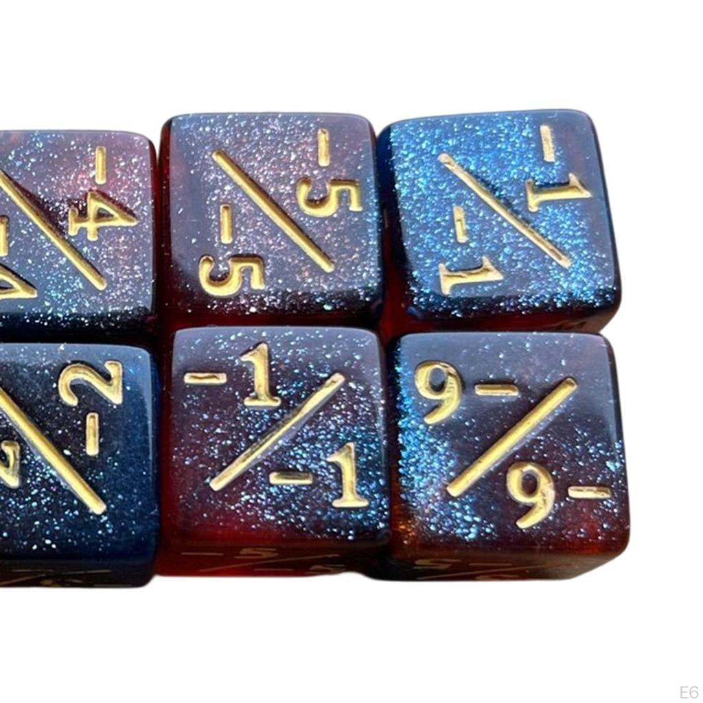 10 Pcs Acrylic Dice Math Counting Teaching Adding Subtracting Mathematical Tool, Board