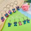 20pcs Stitch Keychain Set: Cute PVC Backpack Pendants & Soft Rubber Accessories