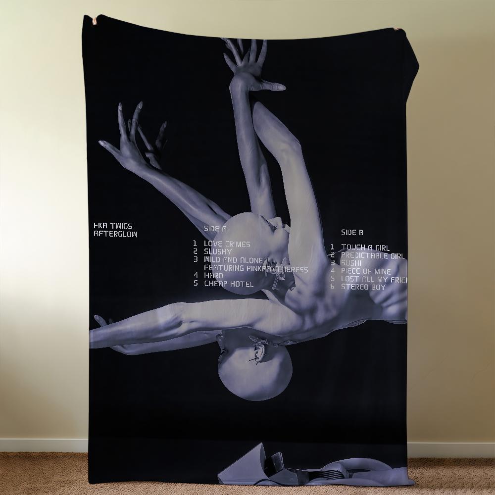 EUSEXUA Nachleuchtende FKA Twigs Decke Überwurf Super Gemütlich Plüsch Wohnzimmer Sofa Couch Kindliche Geburtstagsgeschenke