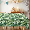 Tropical Leaves Rectangle Tablecloth for Table Decor Holiday Party Waterproof Reusable Tablecloths for Table Kitchen Dining