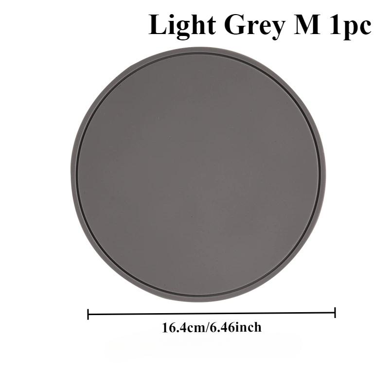 1/3PCS silicone pot mat heat insulation pad silicone high temperature resistant dining table anti-scalding pad round and simple