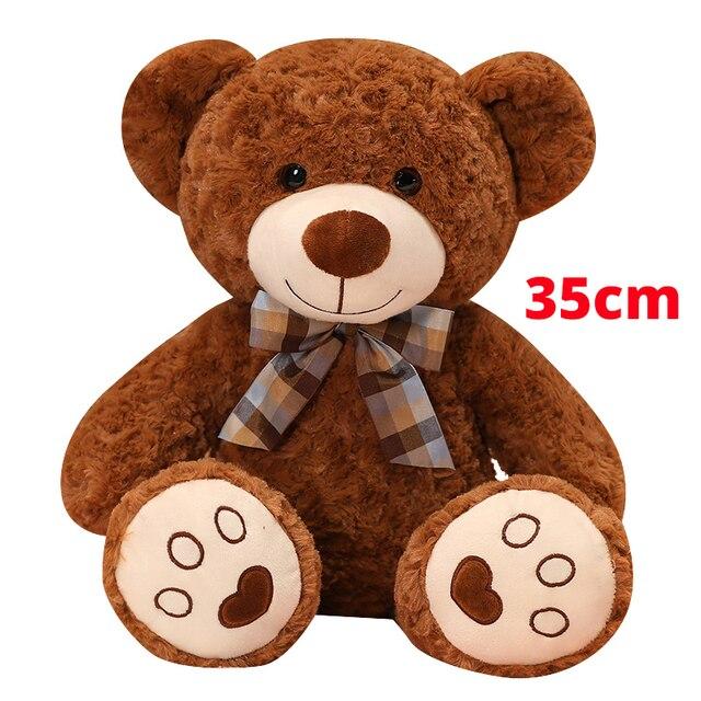 25/35 cm Kawaii Teddybär Plüsch Kissen Spielzeug Schöne Schleife - Knoten Bären Spielzeug Gefüllte Weiche Tier Puppen Kinder Mädchen Weihnachten Valentinstag Geschenk