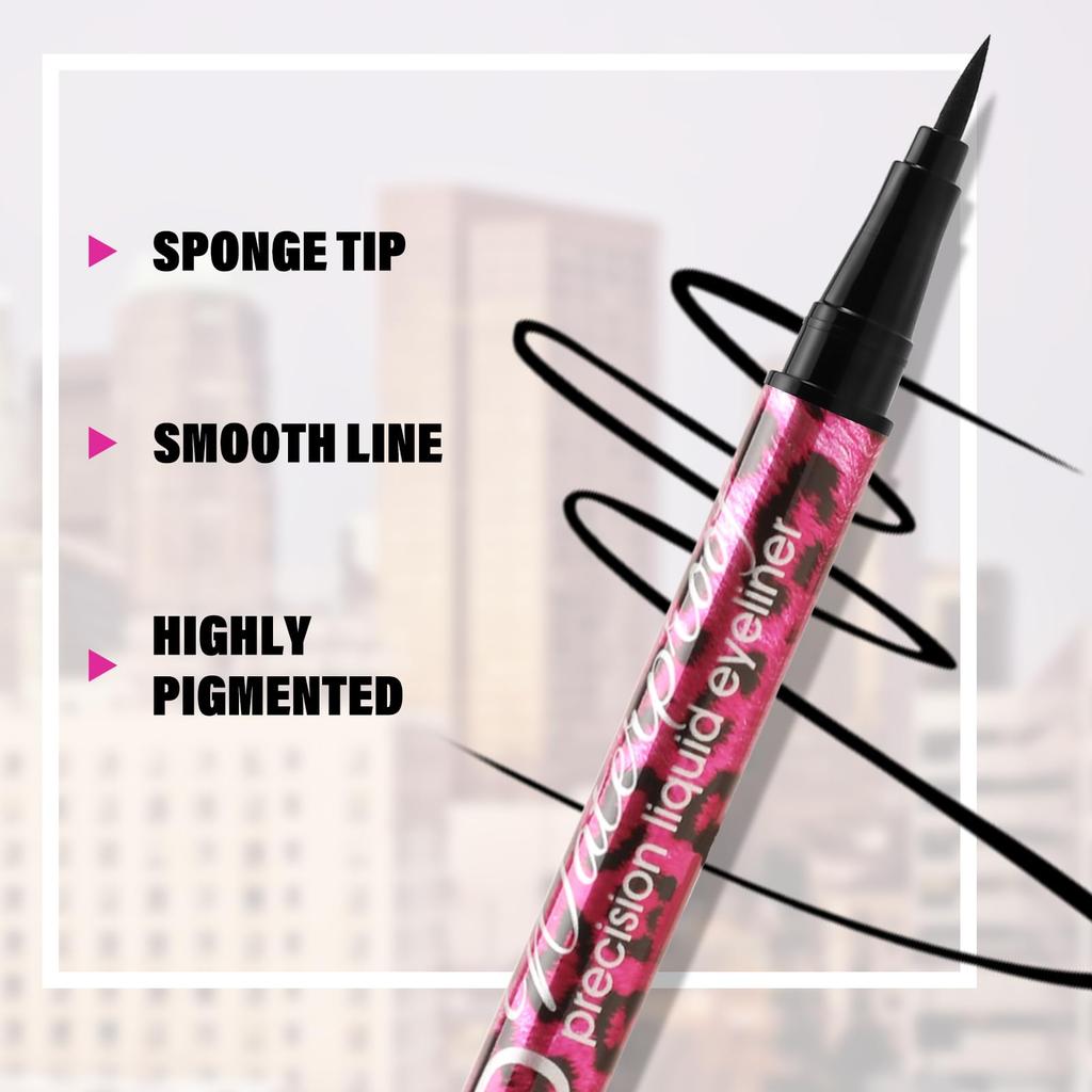 Boobeen Liquid Eyeliner and Mascara Set: Black Eyeliner, Waterproof Flash Mascara for Volume & Length, for Deep, Glamorous Eye Makeup
