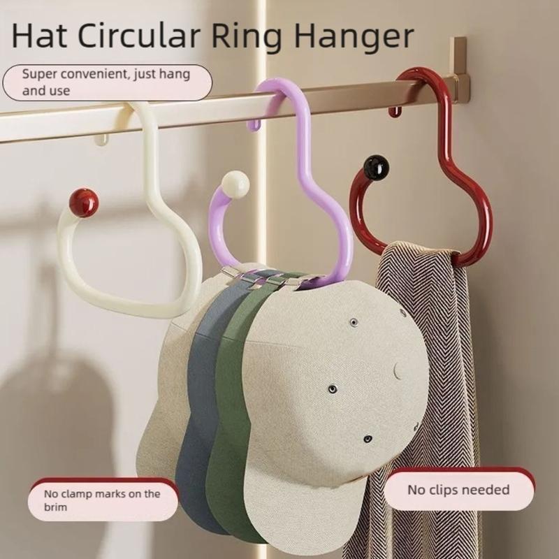 Creative Dopamine Styles Rings Hanger For Scarves Hats Accessories Nonslip Wall Door Storage Organizers