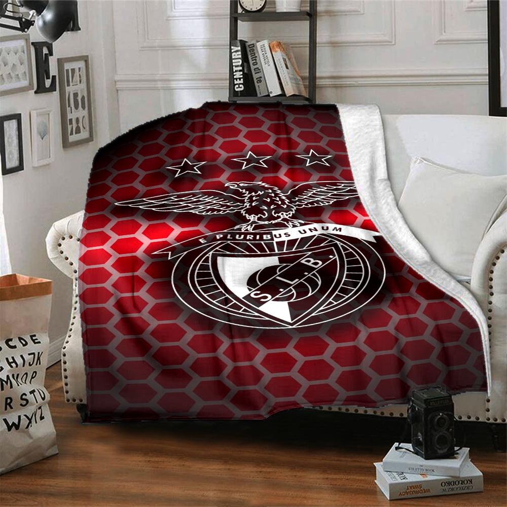 Benfica Motiv Aufdruck Decke - Perfekt für Sofa, Bett, Reisen & Außenbereich | Maschinenwaschbar, Gemütlich & Langlebig.