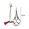 Embroidery Scissors Fabric Sewing Cutting Shears Multipurpose Retro Design with Lanyard Tassel