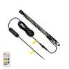 LED Flagpole Lights Colorful Flagpole Spiral Antenna Whips Lights 30cm/1ft Remote Control for UTV ATV Off Road Truck Sand Buggy