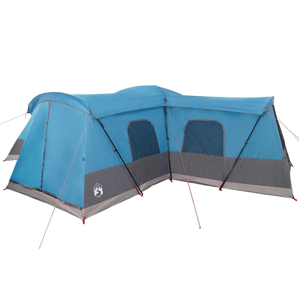 16 Person Family Tent with Roof Blue 680 x 510 x 210 cm