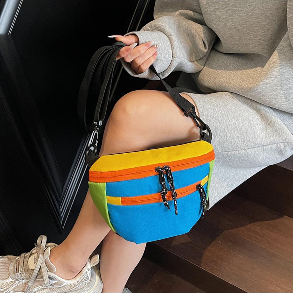 Korean Style Dumpling Shoulder Bag Waterproof Sports Crossbody Bag Nylon Half Moon Bags Unisex