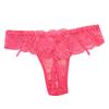 Dámské Tanga Květinové Výšivka Průhledné Krajkové Kalhotky Dekor s mašlí Nízký pas Elastické Svatební Noční Ložnice Dámské spodky