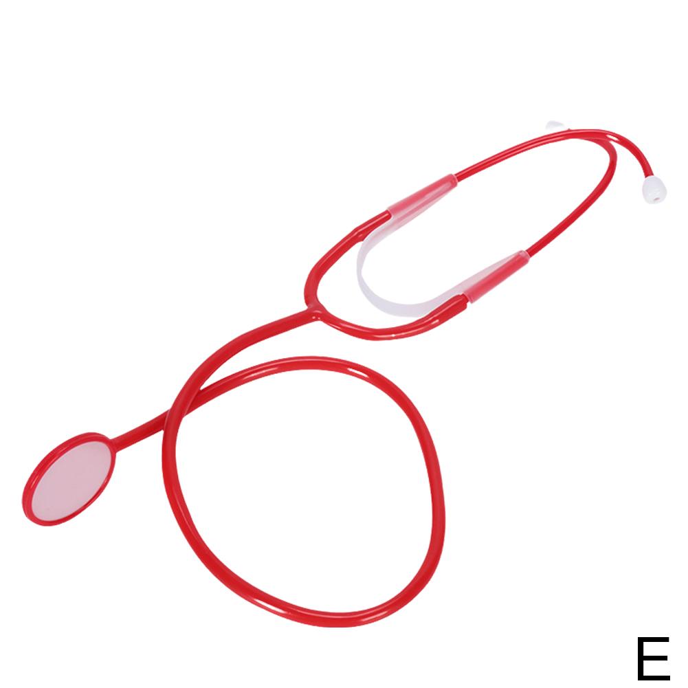 

Имитация игрушечного стетоскопа для врача, игрушка для всей семьи, детский аксессуар, имитация стетоскопа для врача H1U1 red-one-size
