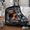 2pac Personalized Text Blanket Multi-purpose Customizable Blanket Soft Warm Cozy Throw For Livingroom Living Room Bed Picnics for All Occasions