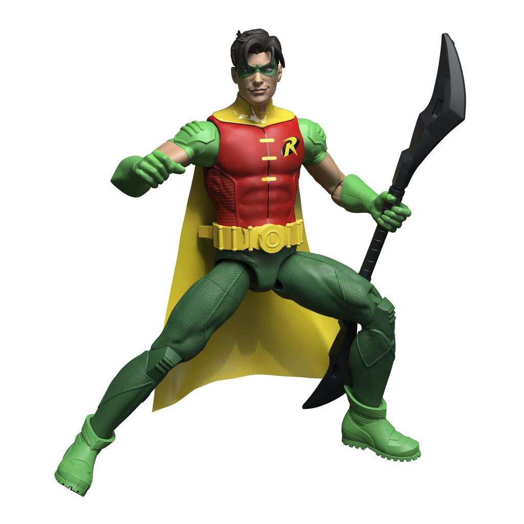 [Amazon.co.jp Exclusive] Mattel DC Core Figure Robin Action Figure with Accessories, Ages 4+, Green JMD96